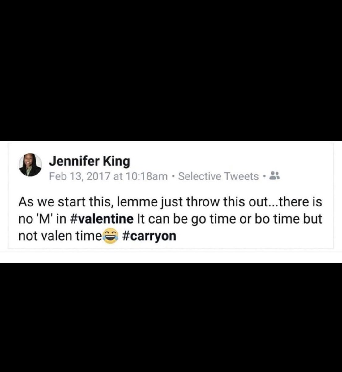 Jennifer King tweet media