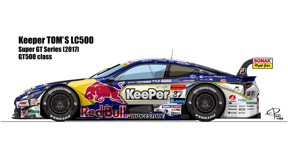 Keeper TOM'S LC500(2017)
スーパーGT GT500クラス
(SUPER GT 30YEARS 表紙用イラスト)
#SUPERGT #スーパーGT
#TomsRacing #keeper #LC500