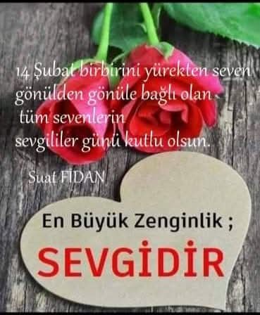 #14ŞubagSevgililergünü kutlu olsun