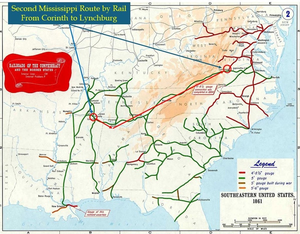 Iron Roads to Nowhere: The Confederacy's Railroad System and the Logic of Cotton

[Author's Notes: My recent post on Sherman's Meridian Campaign I felt was missing the context of the overall Southern railway network, and it occurred to me that the story of how Sherman could march