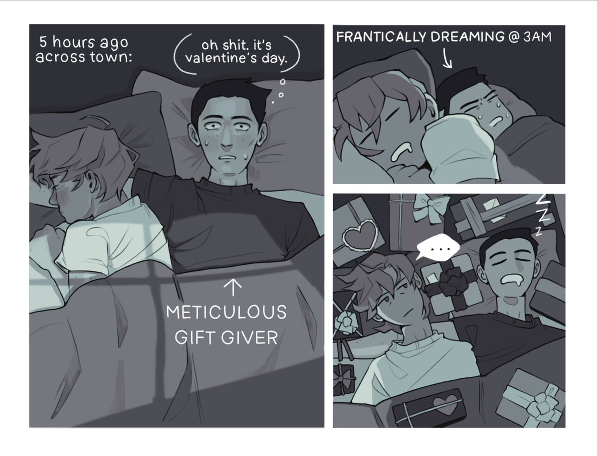 bonus: sequel to the bluesey vday art from last year #trc #pynch #theravencycle