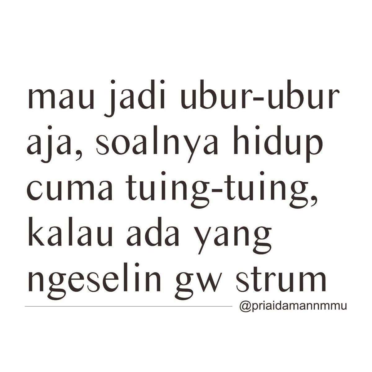 Mending jadi ubur ubur