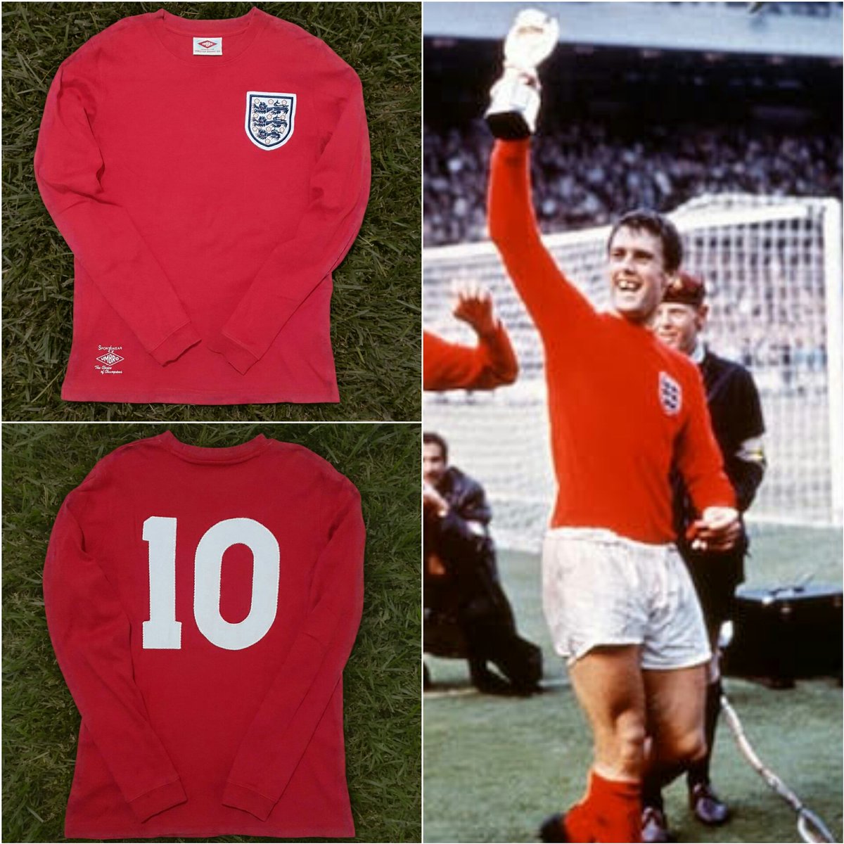 1966 England Away Shirt

REPRO Umbro

#10 (Sir Geoff Hurst)

Size S (67x50)

Exc

600k

#jersey4sale