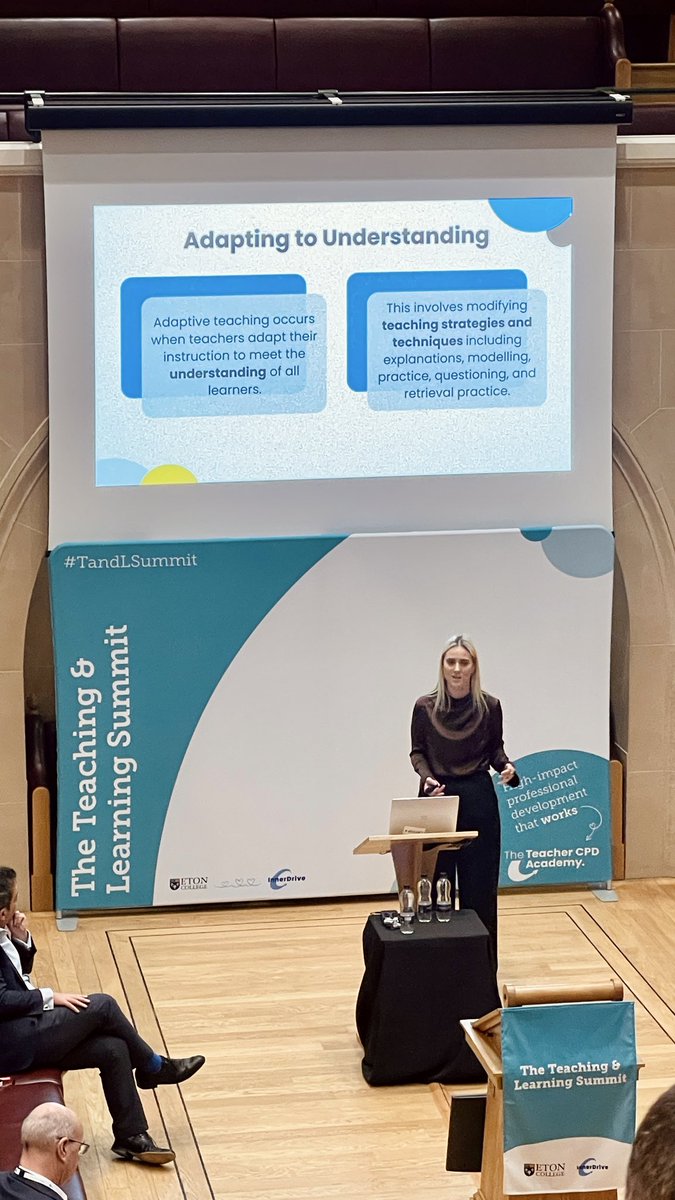 Adaptive Teaching has been a big topic in education - and we can’t think of anybody better to talk about it than <a href="/PearceMrs/">Jade Pearce</a> 
#TandLSummit