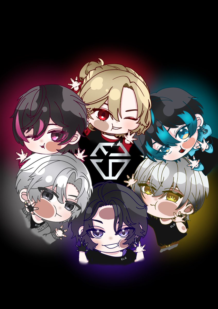 3121_911's tweet photo. ぴたっとミニキャラEL6のうちわ用イラストです❣️
配布しますので良ければお使いください✨️

（利用条件：リプかDMにて使用報告をください。各メンバーソロもあるので、お気軽にお声かけを❕）

 #EL6  #絵れしく  #見ろ春希 #JILart  #ていくぴくちゃー  #羽ペン  #ね絵いろ  #832エゴサ用  #EL6RWY https://t.co/4r85Om0bdq