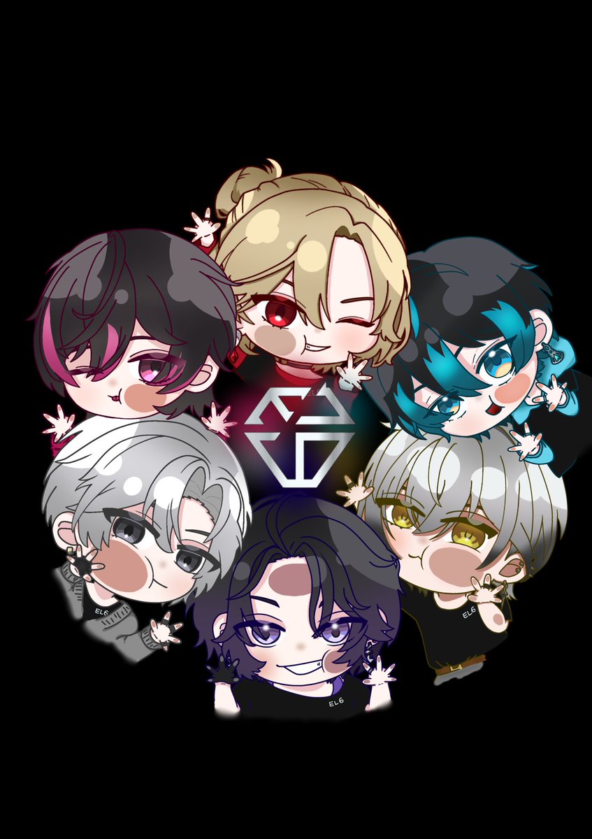 3121_911's tweet photo. ぴたっとミニキャラEL6のうちわ用イラストです❣️
配布しますので良ければお使いください✨️

（利用条件：リプかDMにて使用報告をください。各メンバーソロもあるので、お気軽にお声かけを❕）

 #EL6  #絵れしく  #見ろ春希 #JILart  #ていくぴくちゃー  #羽ペン  #ね絵いろ  #832エゴサ用  #EL6RWY https://t.co/4r85Om0bdq