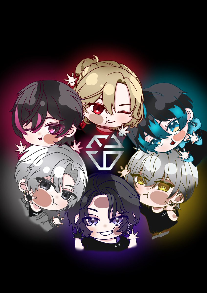 3121_911's tweet photo. ぴたっとミニキャラEL6のうちわ用イラストです❣️
配布しますので良ければお使いください✨️

（利用条件：リプかDMにて使用報告をください。各メンバーソロもあるので、お気軽にお声かけを❕）

 #EL6  #絵れしく  #見ろ春希 #JILart  #ていくぴくちゃー  #羽ペン  #ね絵いろ  #832エゴサ用  #EL6RWY https://t.co/4r85Om0bdq