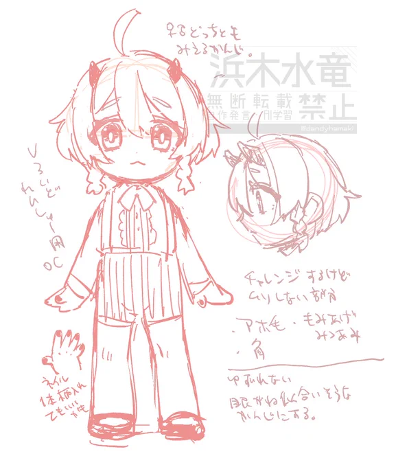 とりまこれで練習してみるか…3頭身は初めてだし久々に触るし… 