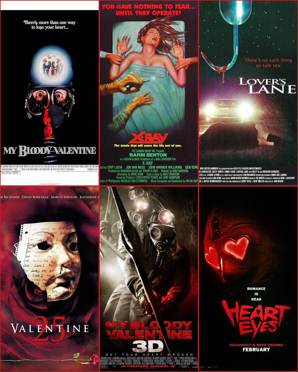 Happy Valentine's Day, slasher fans! 💔🔪 

Whether you're single, coupled up, or into something extra, there are plenty of slasher flicks struck by Cupid's arrow. 

Enjoy!
