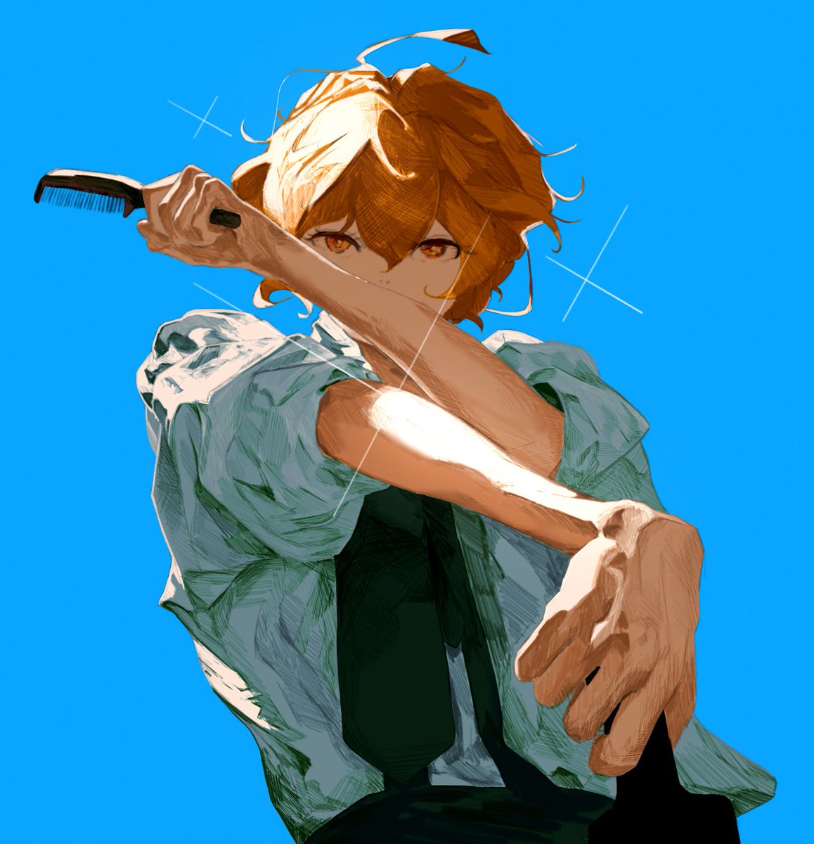 良い構図が思いつかないれれれ tweet media