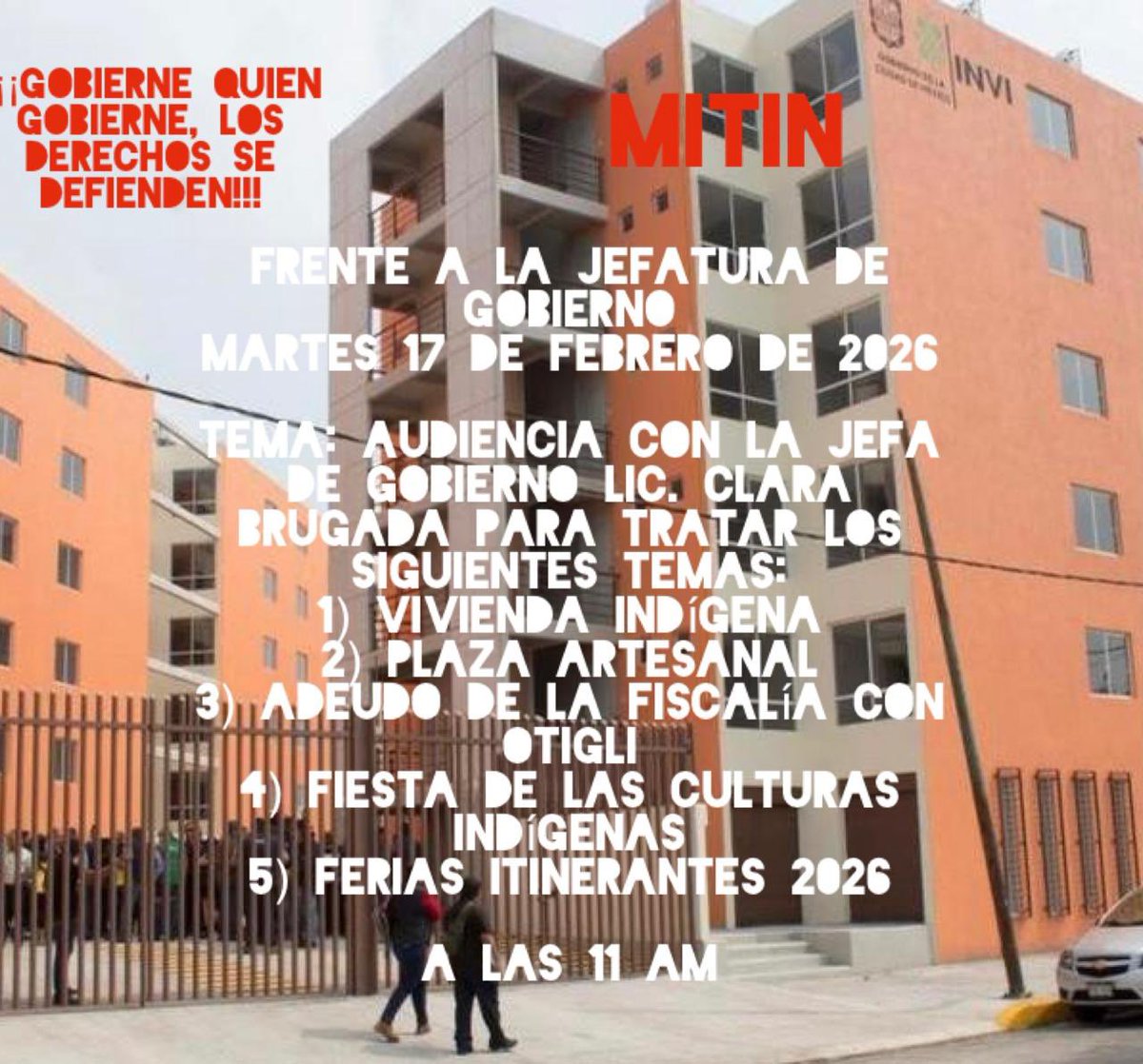 Convocamos a defender nuestros derechos 👊🏼