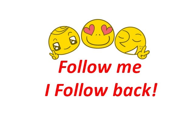 Follow me 👋 

I follow back 🎉