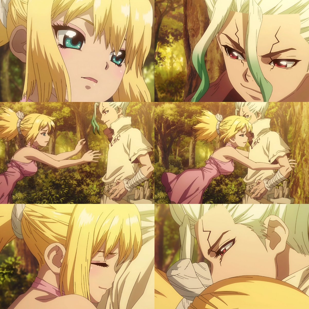 Feliz día del amor y la amistad 💕 
Y recuerda, si te mira como Senku y Kohaku se miran, ahí es 👌🏻