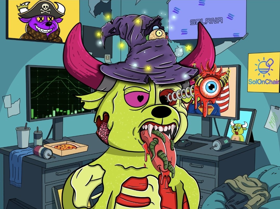 Wolfmeta_X's tweet image. MUTANT BULLBEAR 7-DAY GIVEAWAY! 🐂🐻🔥

One winner gets to choose their favorite Mutant BullBear from these 3 epic variants! (Wizard, Hockey Mask, Candy Mask shown below 👇)

To enter:
✅ Like + RT + Bookmark
✅ Follow @BullBearsX + @Wolfmeta_X
✅ Reply: "BULLBEARS"
✅ Tag 3