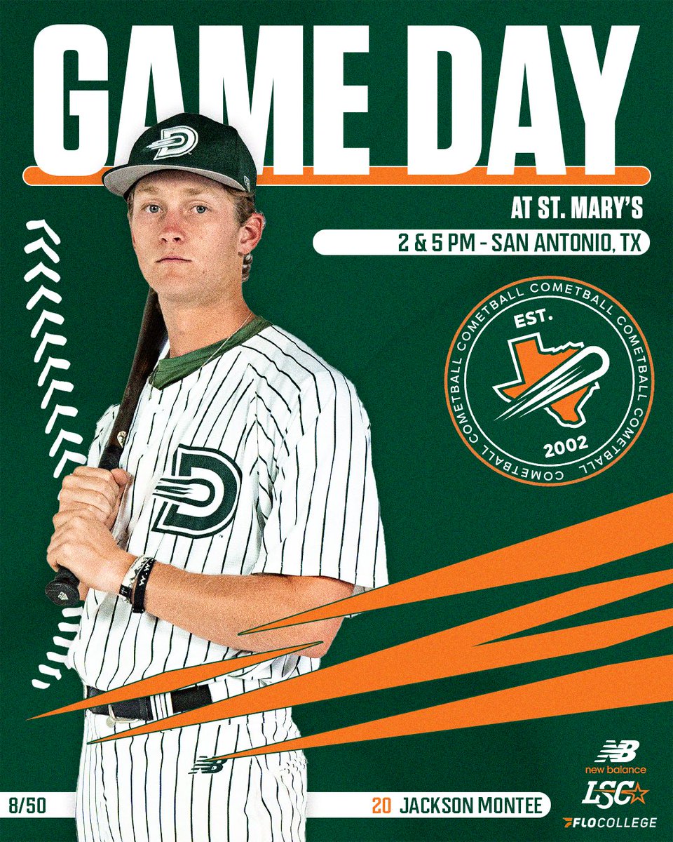UTDBaseball's tweet photo. Back in action with a doubleheader at 2 &amp; 5 ☄️

#compete #whoosh https://t.co/tk9sTLAXr6