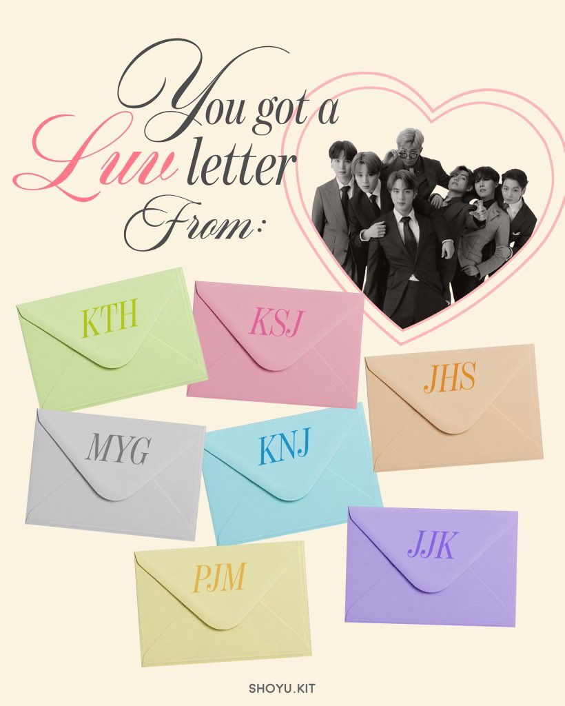 [thread] happy valentines day, army ♡
open your luv letter from #bangtan !