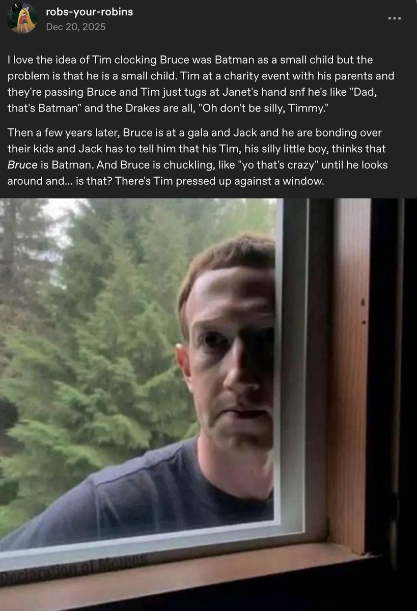 Timmy stalking Bruce Wayne 
#timdrake #BruceWayne