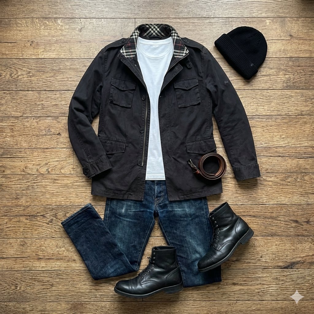 至高のアーカイブ】 バーバリーブラックレーベルのミリタリー