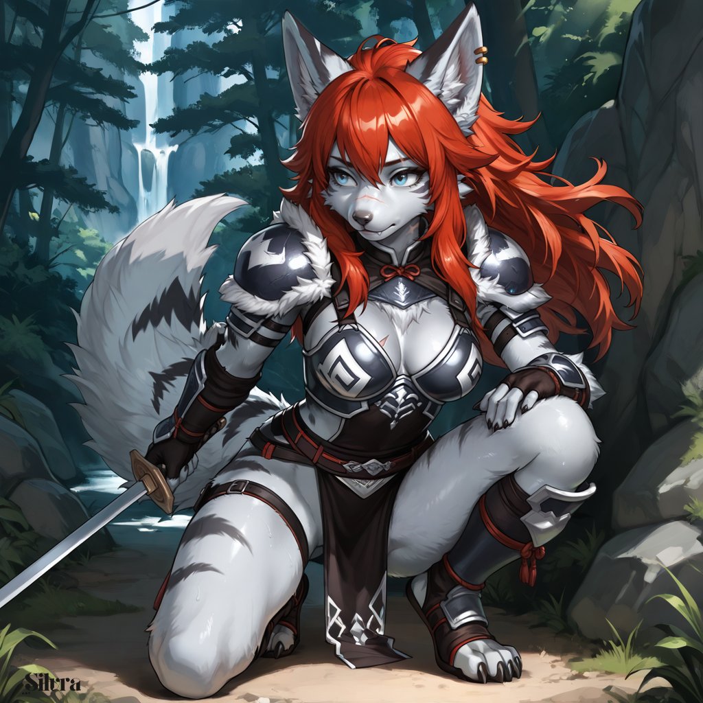 Silvra_art's tweet photo. QT: Knight of the Realm
I like quests and adventures! I would love to join you on your journey! #KnightsoftheRealm
#aifurry #AIart︎ #furryoc #furryfandom #furryartists https://t.co/0rZ5DXiGO7