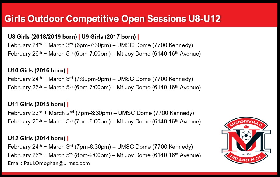 Unionville-Milliken Soccer Club tweet media