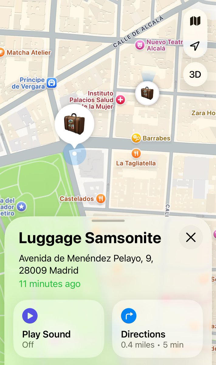 <a href="/Iberia/">Iberia</a> Ayuda por favor!! Extraviaron mi equipaje de BCN a MAD el día de ayer, y en teoría me lo iban a entregar hoy. Mi equipaje tiene AirTag y estaba a una calle del domicilio donde me estoy quedando y no me contactaron ni entregaron!! No pueden ser tan incompetentes.