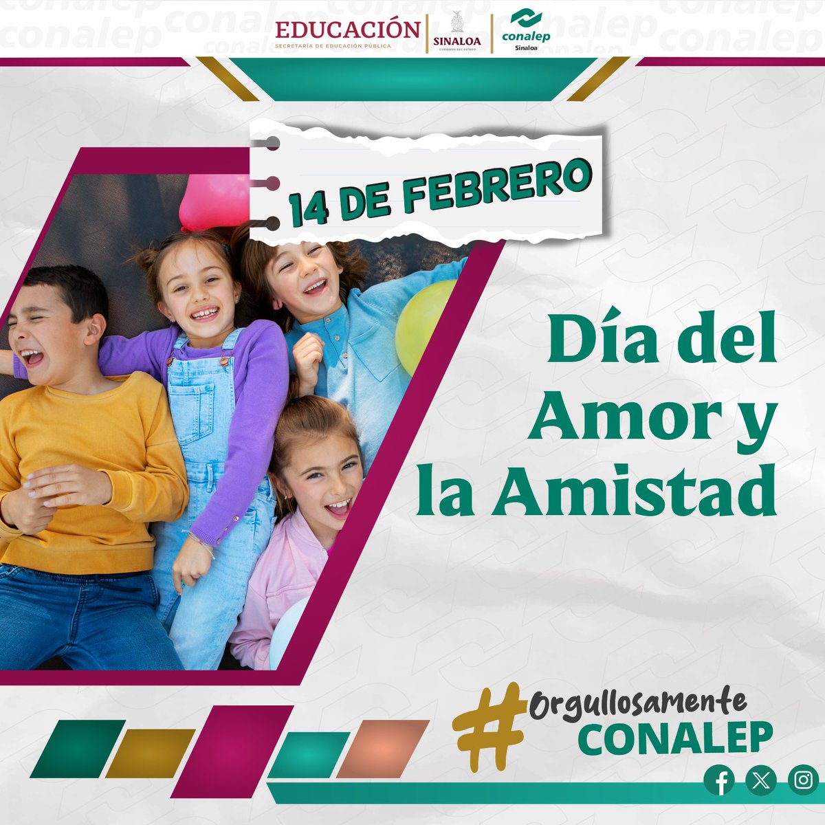 Hoy celebramos los regalo más valiosos: las personas que llenan nuestra vida de amor y amistad.

Que este día los inspire a construir relaciones significativas y duraderas que llenen de alegria los corazones.

#OrgullosamenteCONALEP
#somosmasqueunaprepa
#YoElijoSerCONALEP