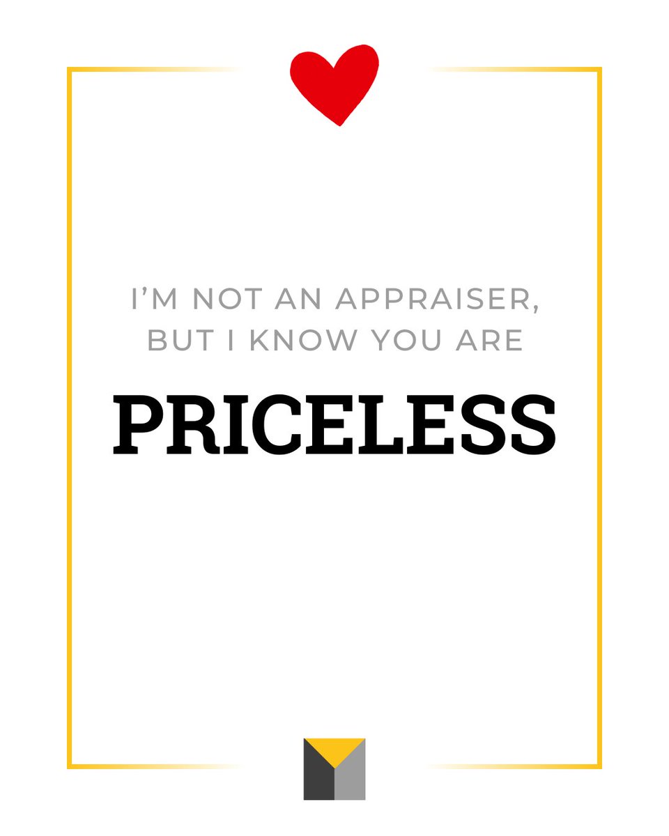 We talk value every day — market value, appraisal value, auction value…

But today we’re celebrating something even better: people who are priceless. 💛 Happy Valentine's Day!