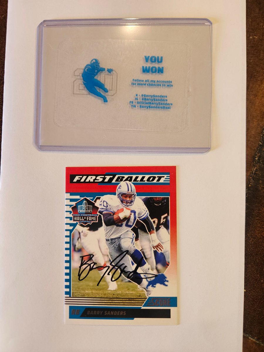 What did everyone think of my shot on the <a href="/bigpodwithshaq/">The Big Podcast</a> 

1 - Follow Us
2 - Post your review of how I did

For a chance to win one of these sweet <a href="/PaniniAmerica/">Panini America</a> HOF cards.

#SandersSponsors <a href="/Lions/">Detroit Lions</a> <a href="/NFL/">NFL</a> <a href="/SHAQ/">SHAQ</a>