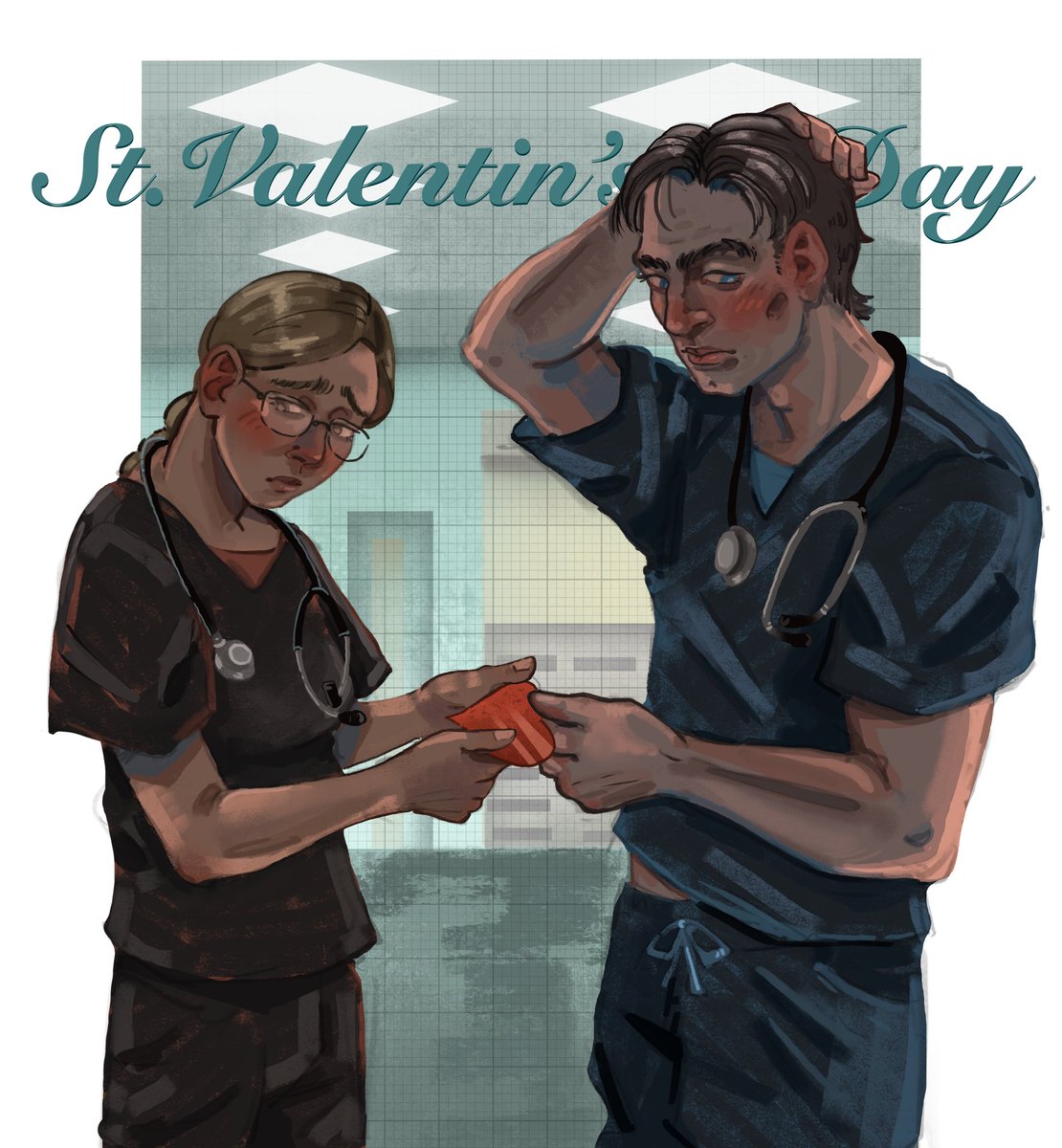 Valentine’s Day 💙
#ValentinesDay #thepitt #kingdon #langdonmel