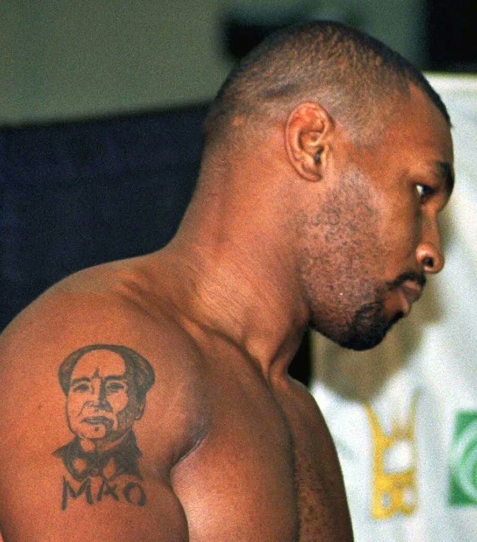 RoKhannaNews's tweet image. tyson has mao and che guevara tattoos and he's supporting the trump admin lol
