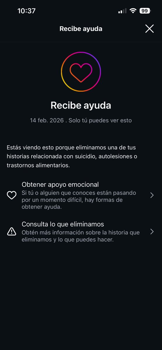 Intento tirar un estado depresivo.

- Instagram
