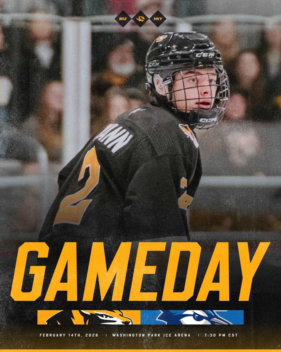 For the seniors🖤💛

Senior Night
🆚 Creighton
📍Washington Park Ice Arena
⏱️ 7:30 PM CST
📺 Mizzou Hockey YouTube