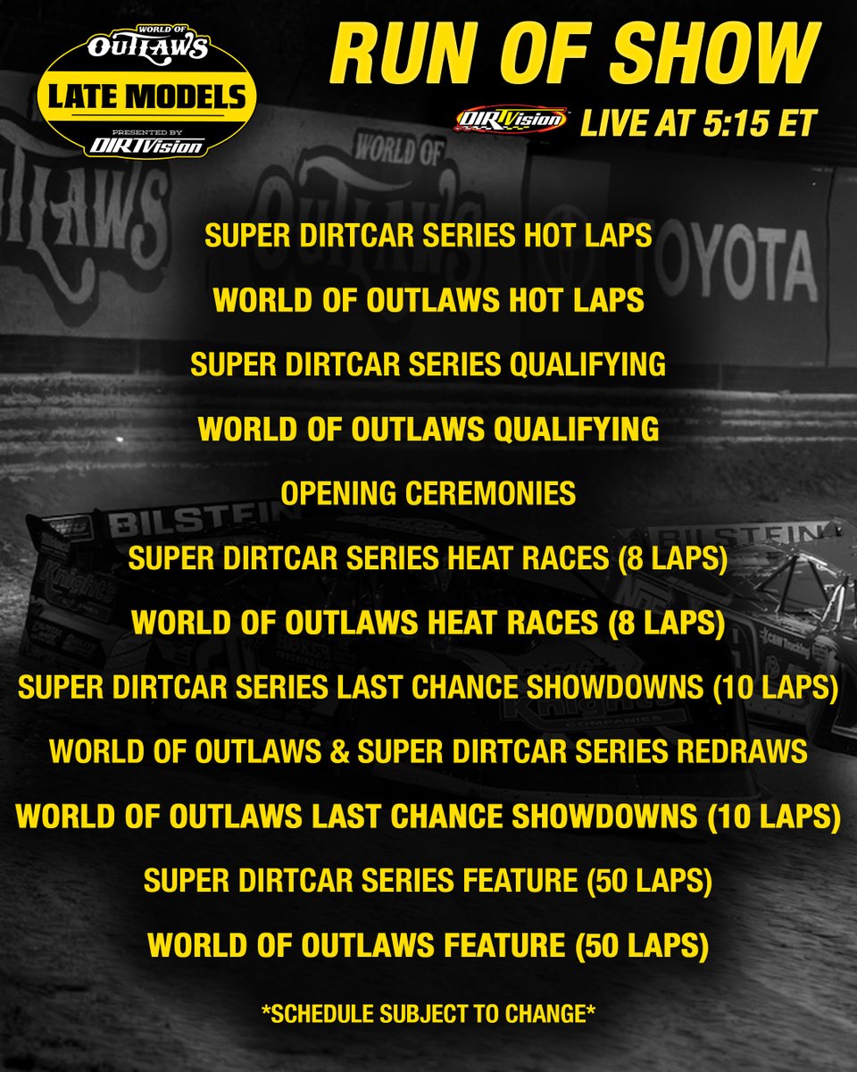 World of Outlaws Late Models tweet media