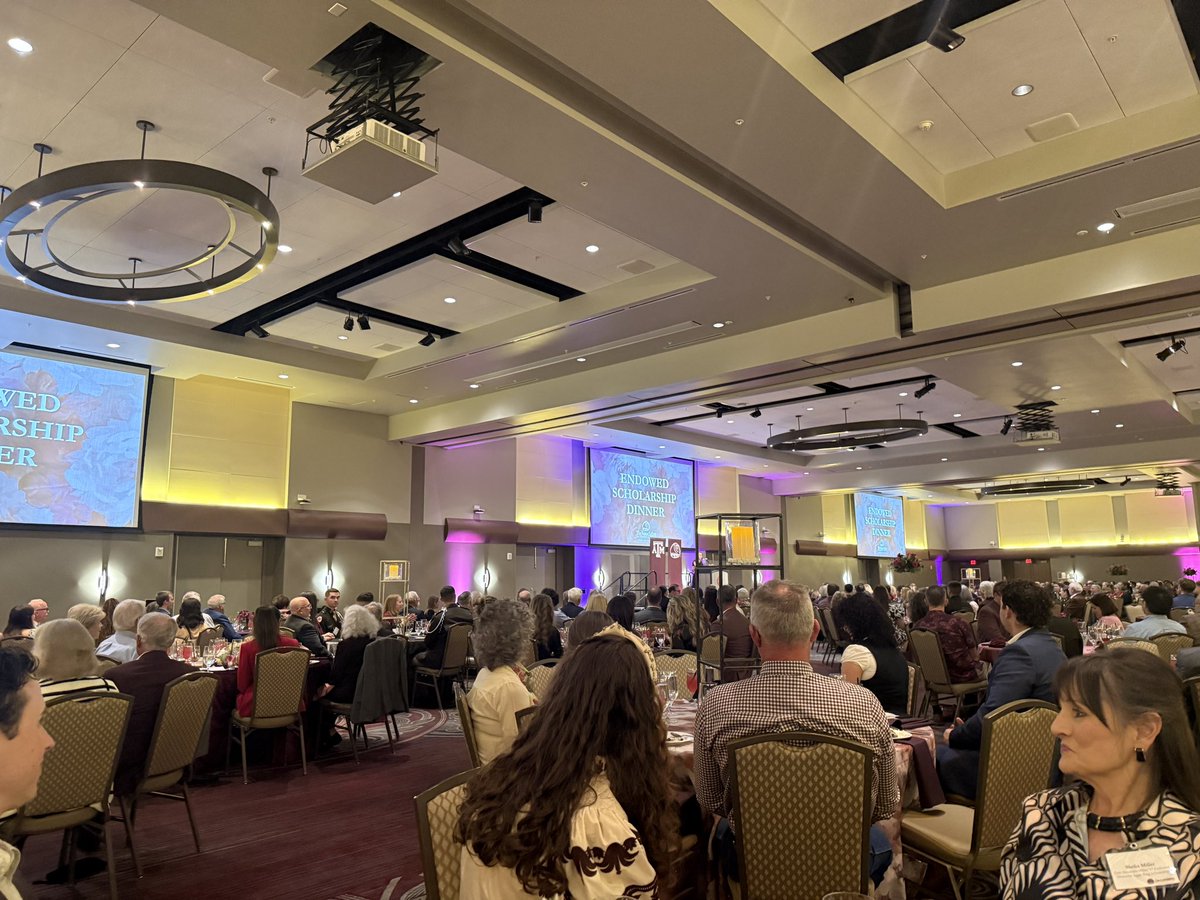 Big deal last night - Aggie Ring Endowment Dinner.  #AggieCenturyTree <a href="/AggieNetwork/">The Association of Former Students</a>