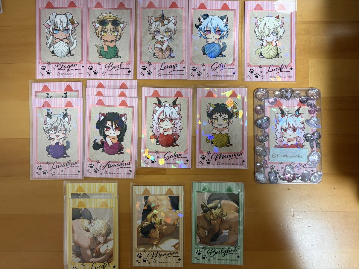 numofumofu's tweet photo. 【交換】
地獄のどこが悪い？　へるば　猫の日POPUP SHOP

譲　画像1枚目
求　チェキ風カード　サタン(等身)
       特典　レヴィアタン

郵送希望。
検索からでもお声がけよろしくお願いいたします。 https://t.co/2lQ8ZxoEOz