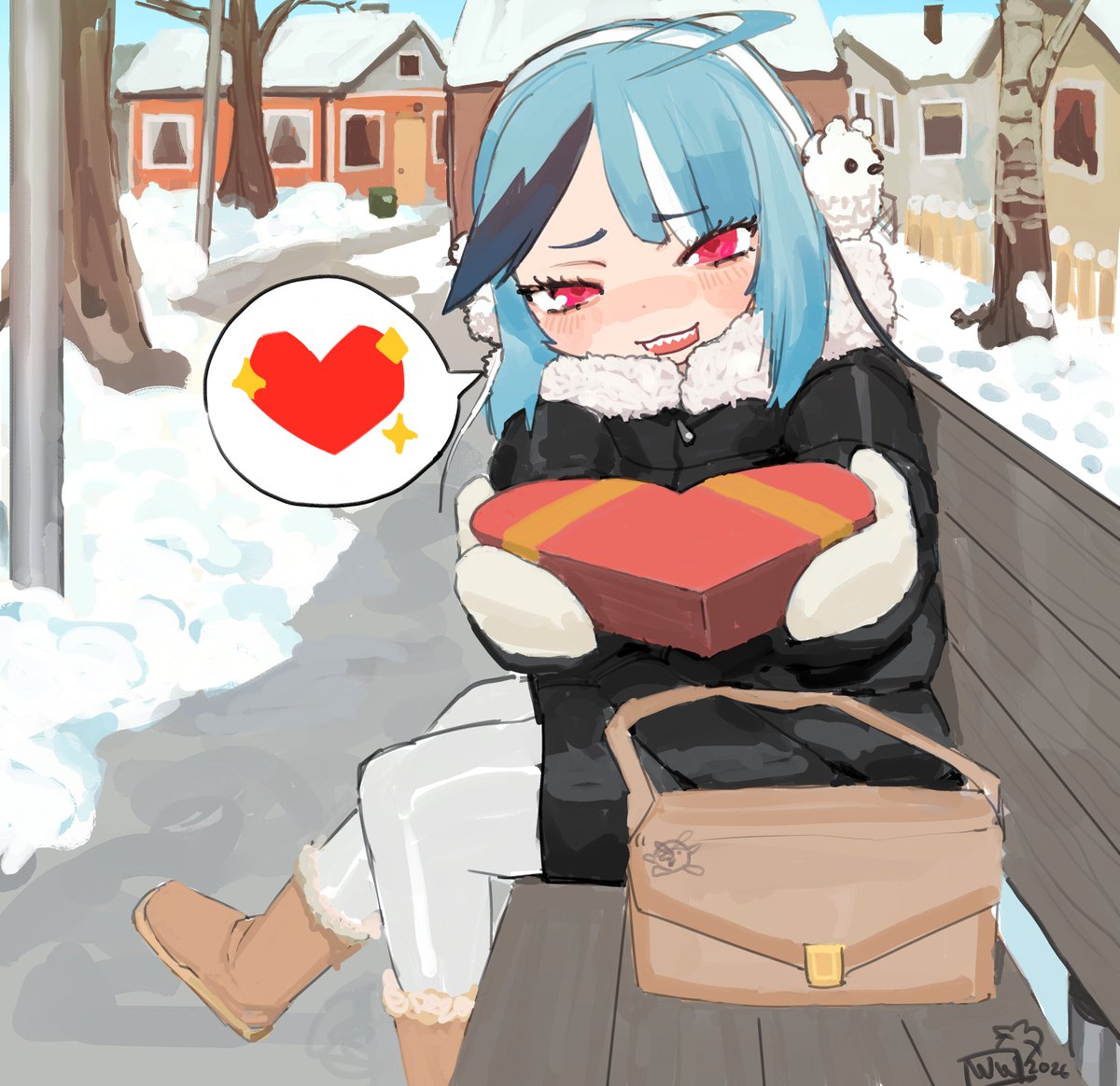 Valentine's with your little sister 💙💙💙 #Zenyart