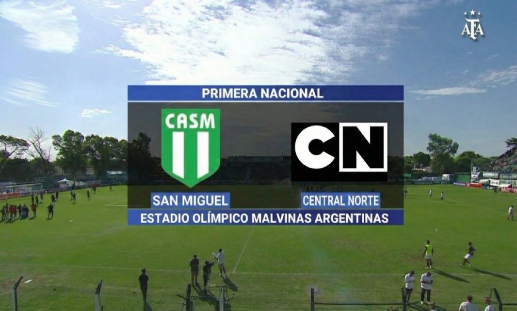 JAJAJAAJA qué es esto?

En la B Nacional a Central Norte le pusieron el escudo de CARTOON NETWORK?