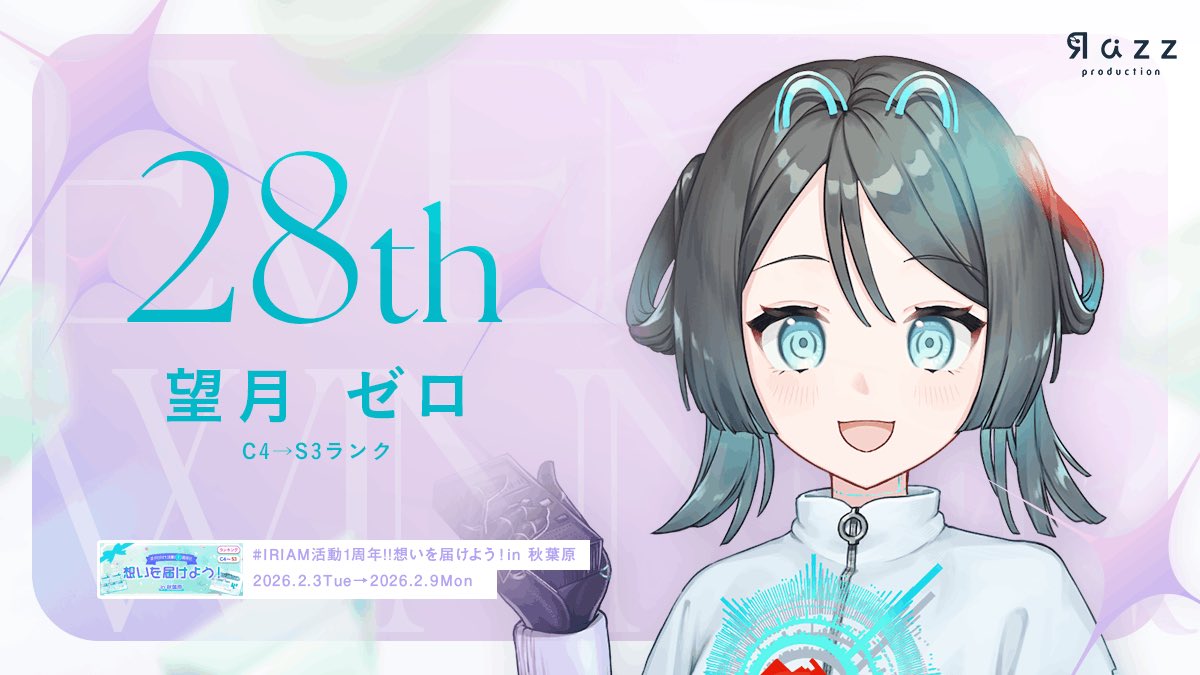 望月ゼロ🐰🤖📻Razz周年入賞ty tweet media