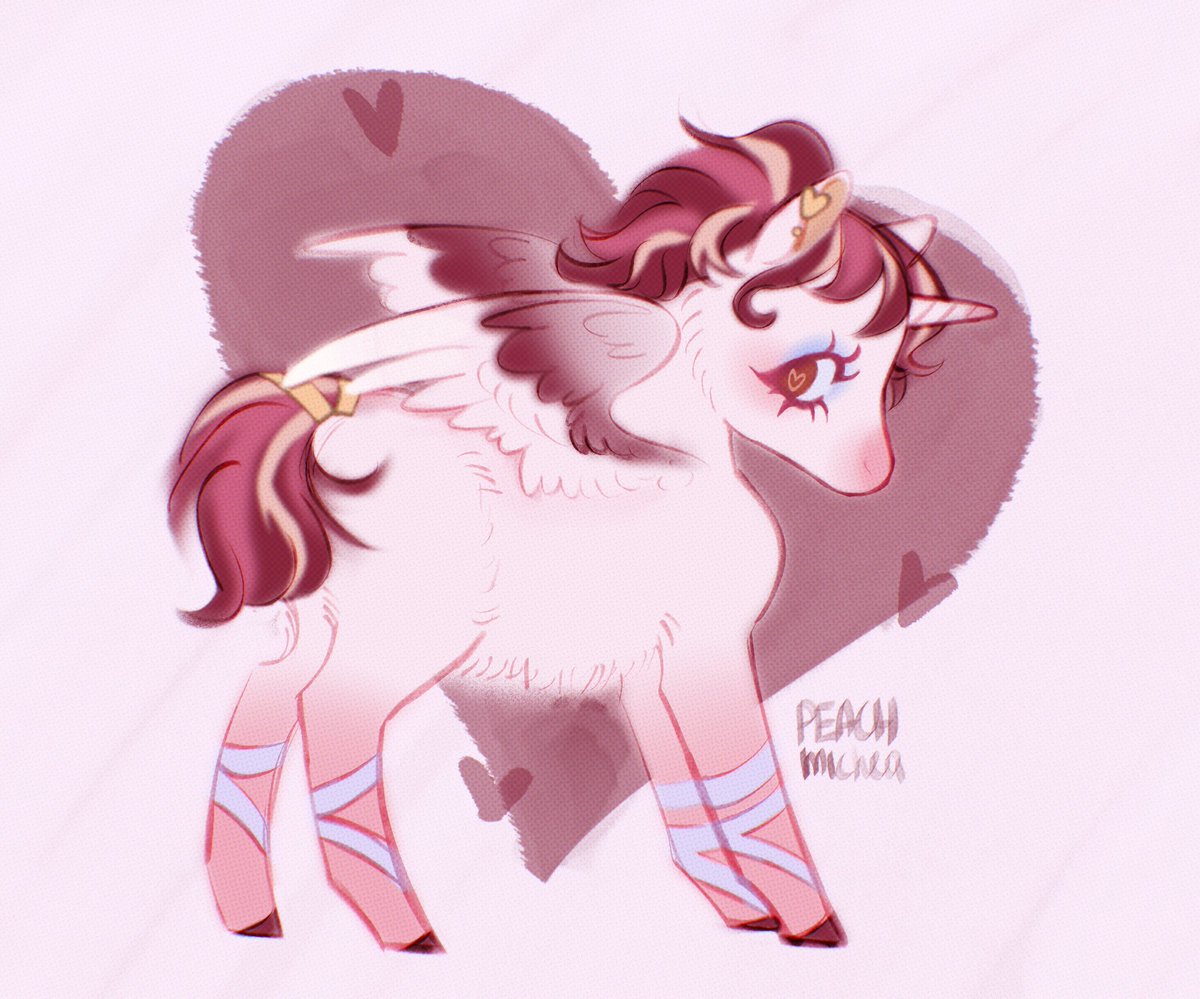 peachmichea's tweet image. cupids pegasus [oc]