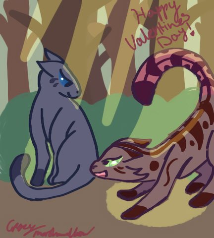 SnowwyK1tty's tweet photo. Happy Valentine’s Day everyone and have some bluerose art 
#bluefur #rosetail https://t.co/jznLTq5RVY