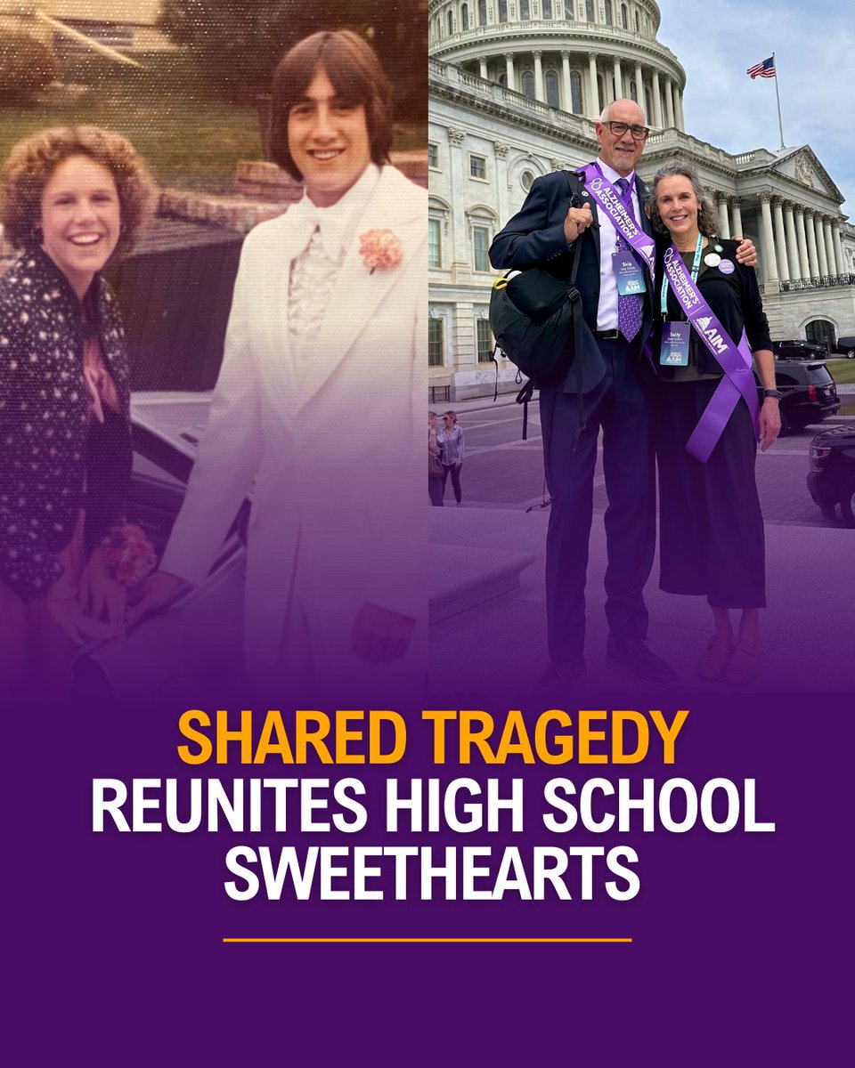 This #ValentinesDay, join us in celebrating #ENDALZ advocates and AIM Leadership Society members Sally Oelschlager Vulich and Skip Orlady. They were high school sweethearts who went to prom together before life took them in different directions.