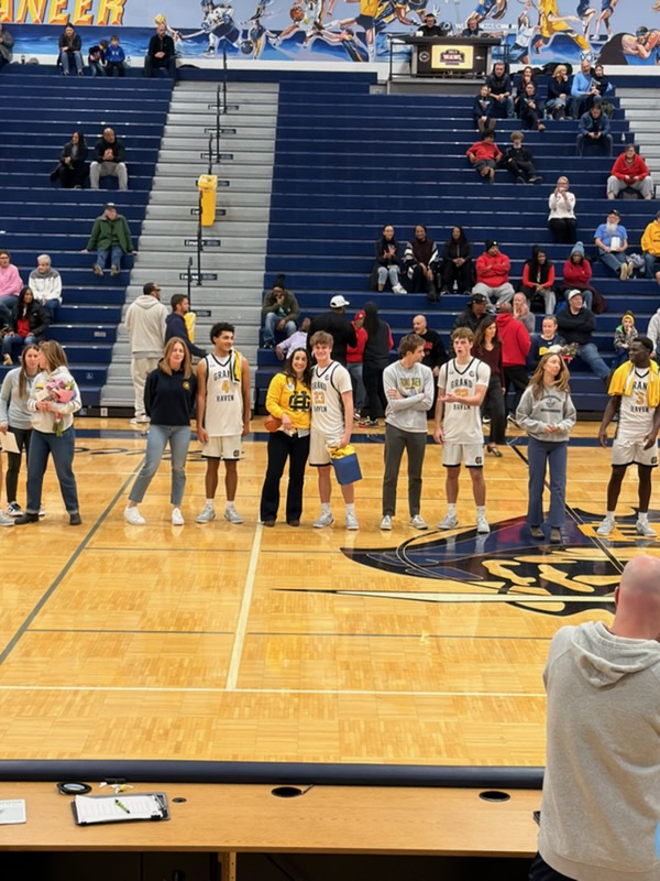 Had a great time at last night’s basketball game celebrating Teacher Appreciation and Parent Night. Grateful for a community that lifts me up every day and for all the mentors, coaches, teachers, and family who shape me into the person and QB I’m working to become. #Thankful