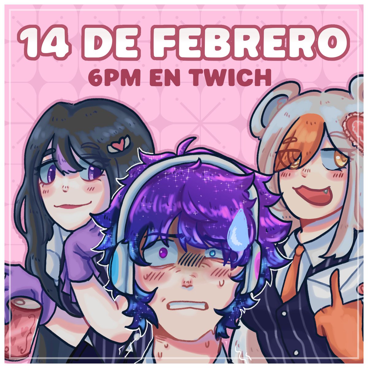 RECORDATORIO DE QUE HOY TENEMOS STREAM CON @mikha_lp A LAS 6 PM!!! 🐻‍❄️🧊🧡

TWICH: twitch.tv/sora_zuh