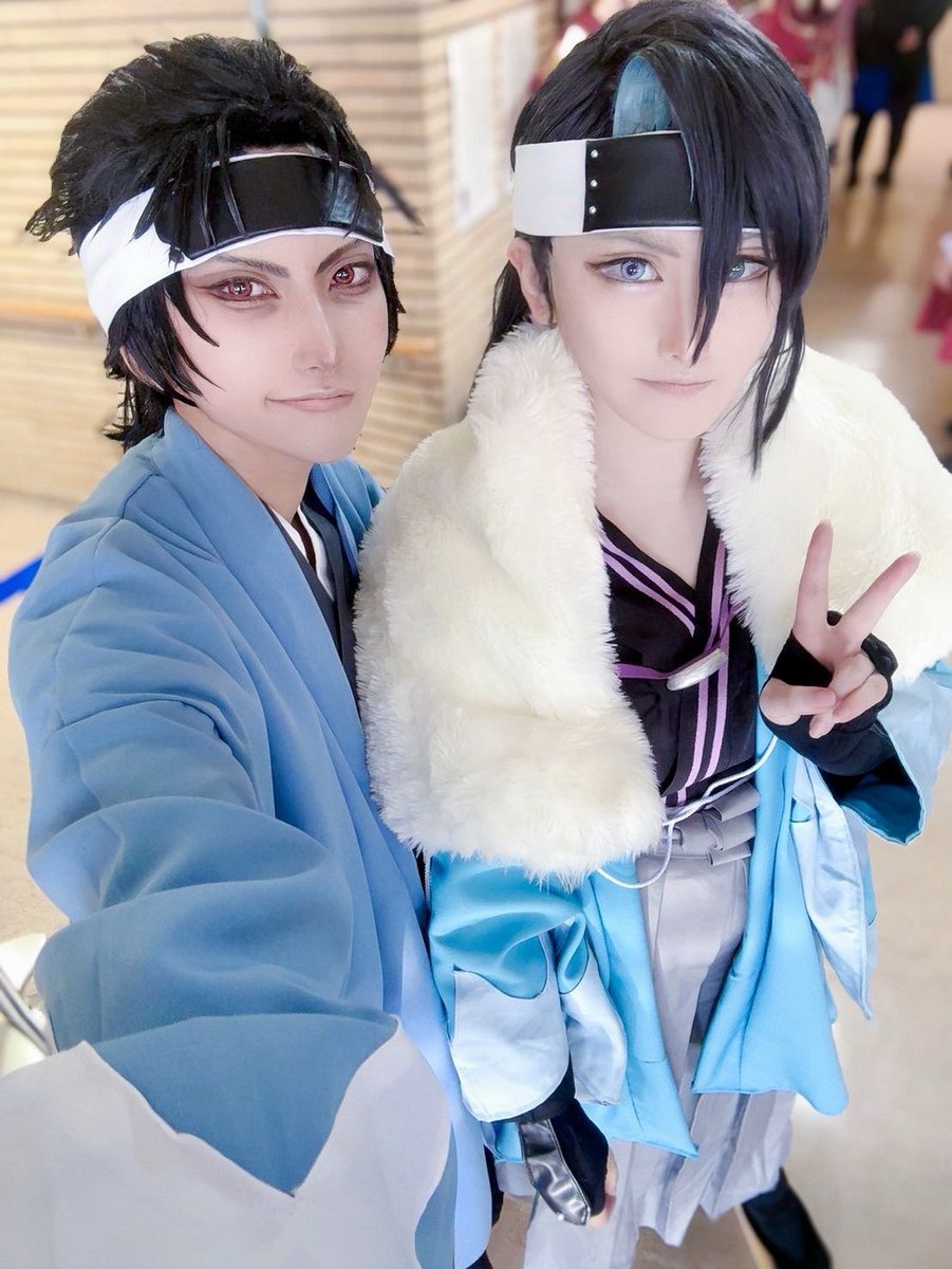 【⚠コスプレ】
さたお疲れ様でした〜自撮り盛れなかったんで一旦近藤さんとの2ショをね。
可愛い沖田さんとのおさななは後日自慢しますよ楽しかった〜！チョコくれたり構ってくれたフレンズありがとね〜！