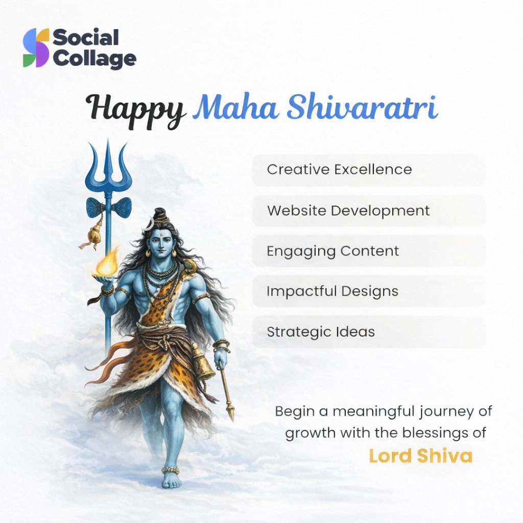 SocialCollage1's tweet photo. This Maha Shivaratri, we take inspiration from Lord Shiva to stay focused, creative, and balanced in everything we build.

Wishing you growth, peace, and powerful beginnings. 

#SocialCollage #MahaShivaratri #HappyMahaShivaratri #LordShiva #CreativeJourney #BrandGrowth https://t.co/FRMPsOjDAC
