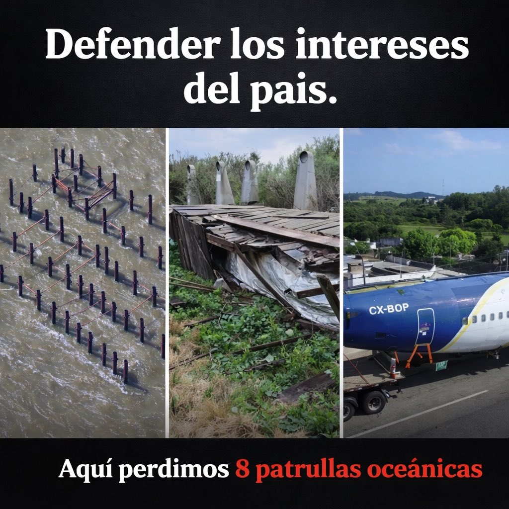 Hipócritas
Regasificadora 
Hornos de ANCAP
Pluna
Aquí se perdieron 8 patrullas oceánicas.