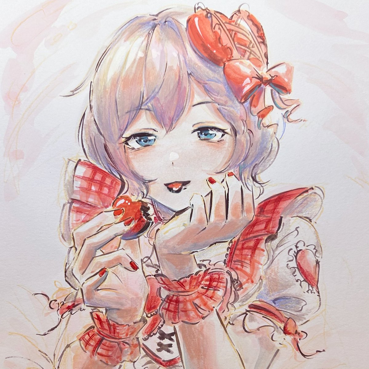 #bandoriart

늦었지만 발렌타인 모카🤤