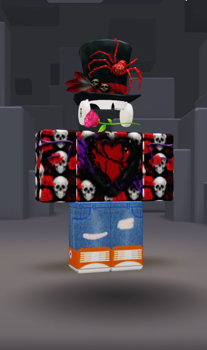 RblxRocket's tweet photo. @lilygia I made a skull and roses shirt for valentines! https://t.co/XvU9L1ewha