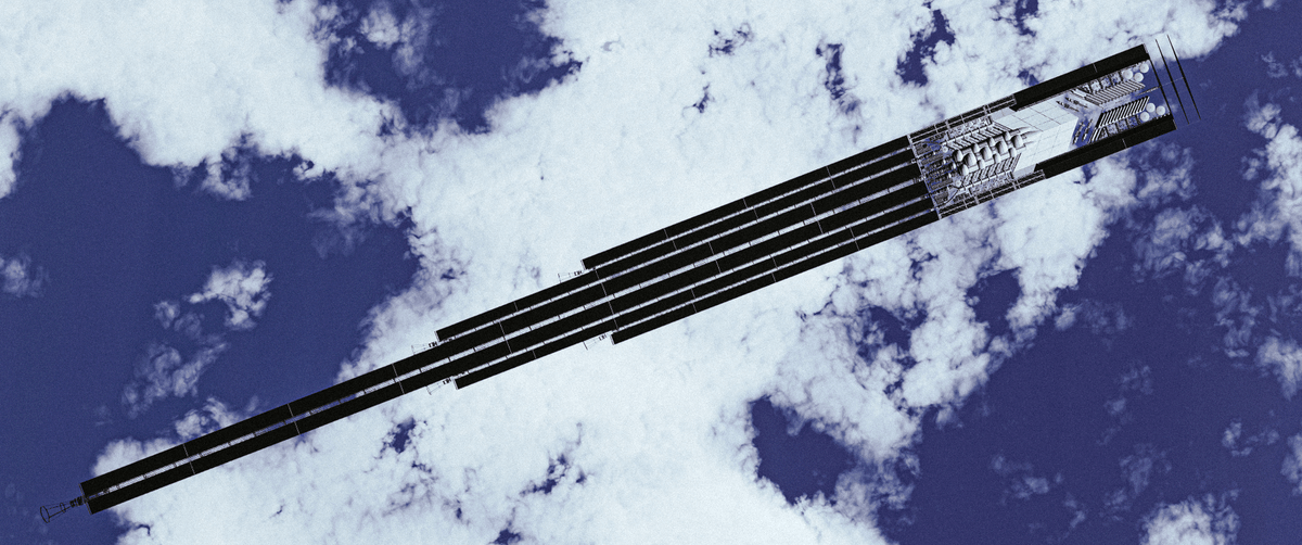 Idling above some clouds in all its glory
