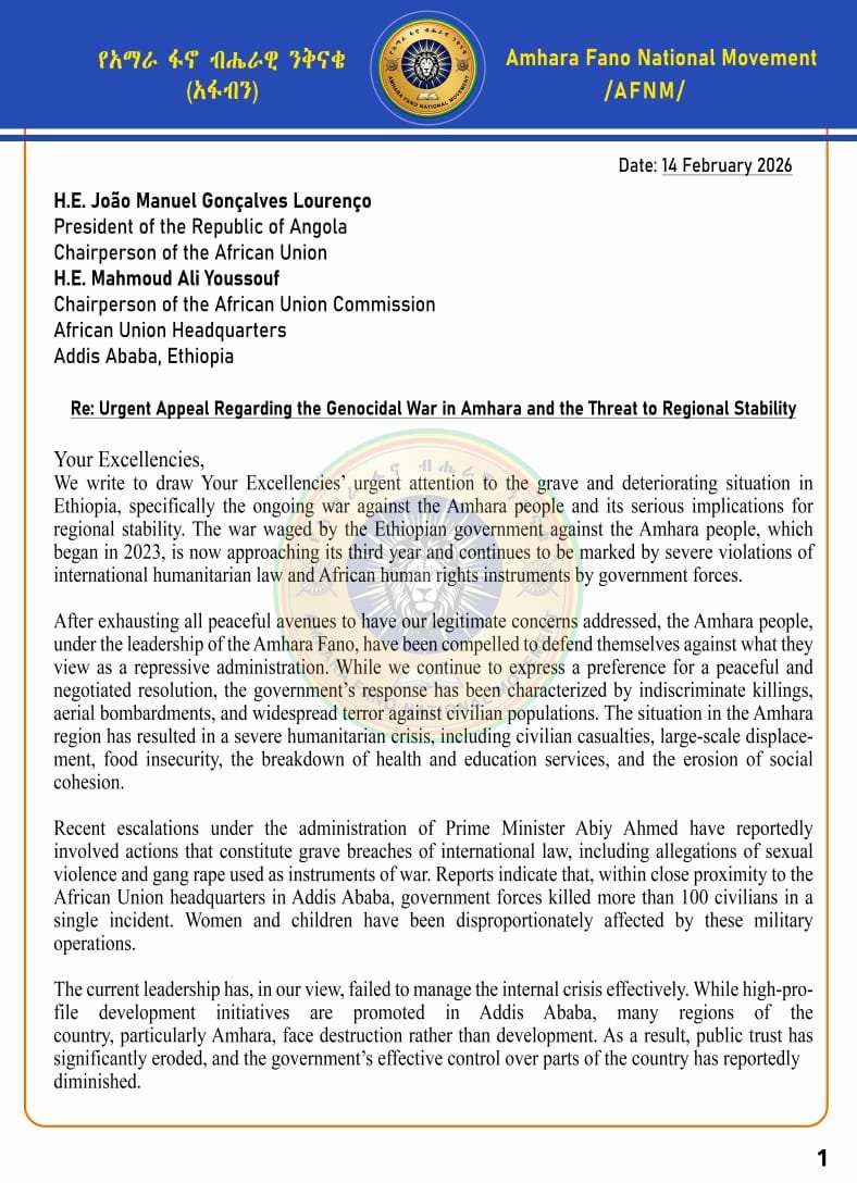 Amhara Fano National Movement tweet media